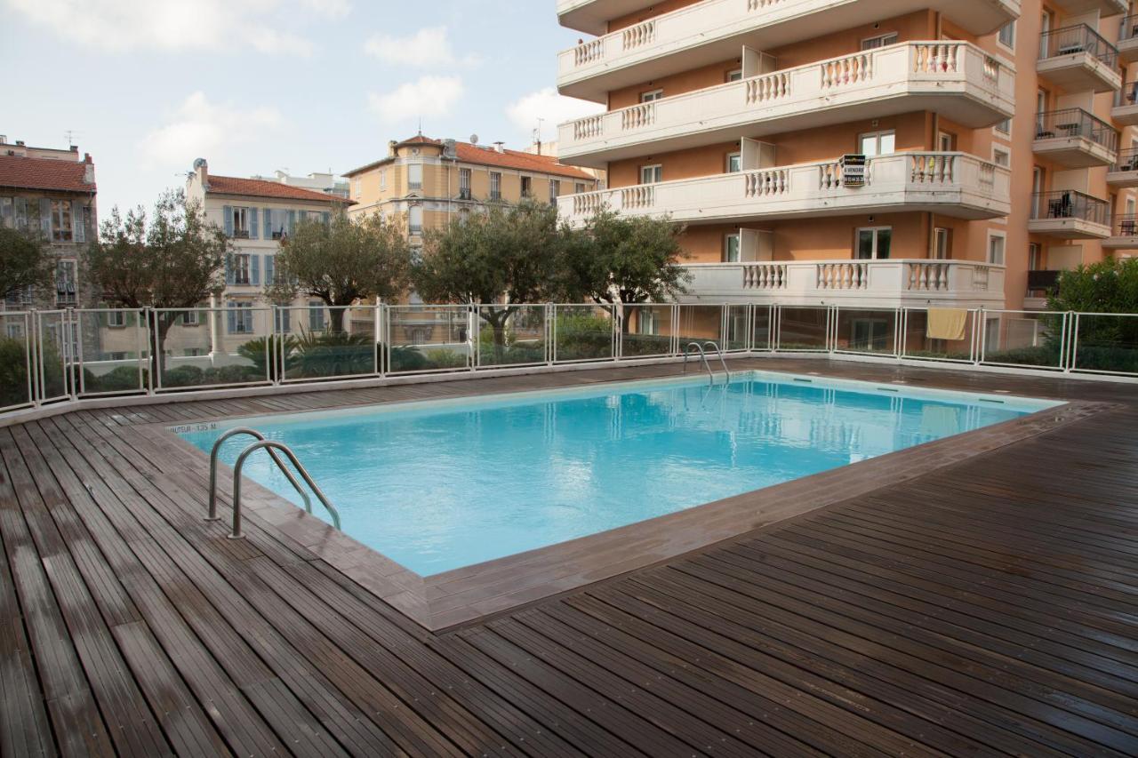 Studio With Swimming Pool 80 Meters Near The Beach Nice Eksteriør billede
