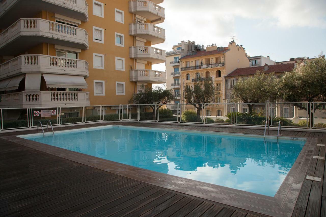 Studio With Swimming Pool 80 Meters Near The Beach Nice Eksteriør billede